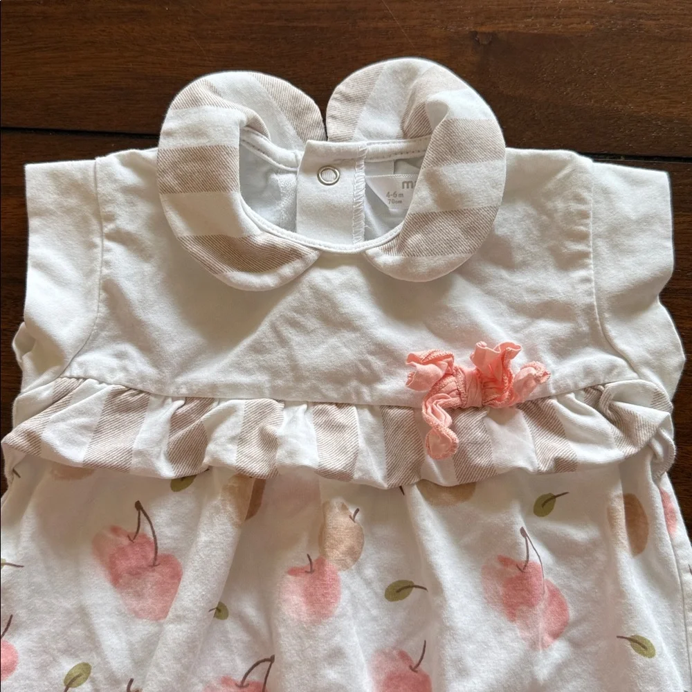 Mayoral Pink‎ and White Floral Diaper Cover 4-6Month